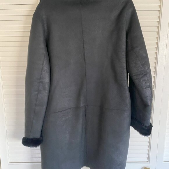 Fully Reversible coat, Maxfield Parrish, shearling leather coat - Picture 2 of 4